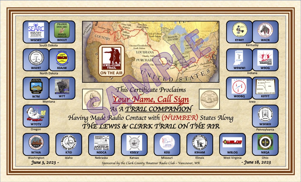 Trail companion certificate sample