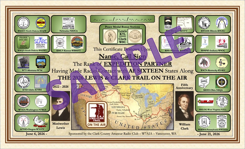 Expedition partner certificate sample