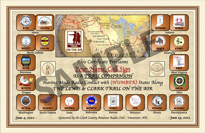 Trail Companion certificate sample